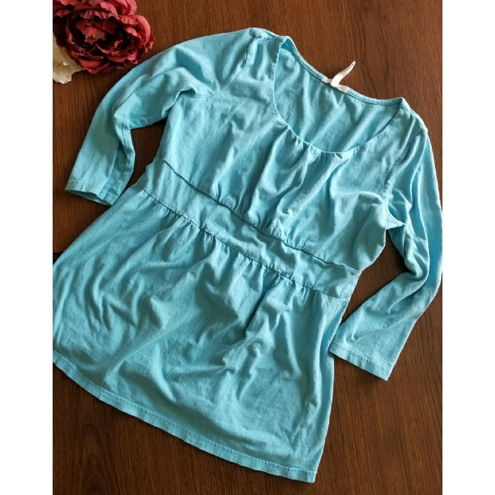 Maternity Blue top 3/4 sleeve | old navy
